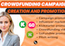 setup crowdfunding campaign indiegogo kickstarter startengine ulule gofundme